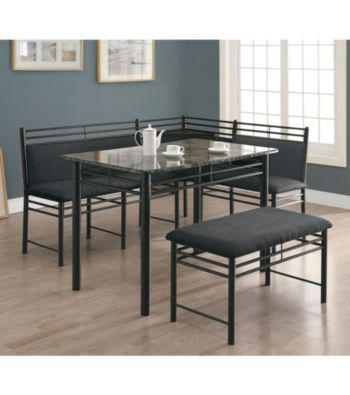 Monarch Windsor 3-pc. Metal Corner Dining Set