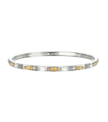 ARIVA Sterling Silver Citrine Slip-on Bangle