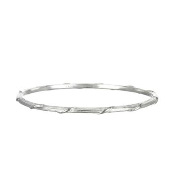 ARIVA Serling Silver Slender Silk Wrap Bangle