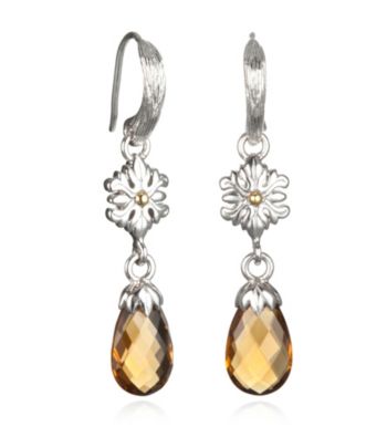 ARIVA Briolette Gemstone Sterling Silver Earrings