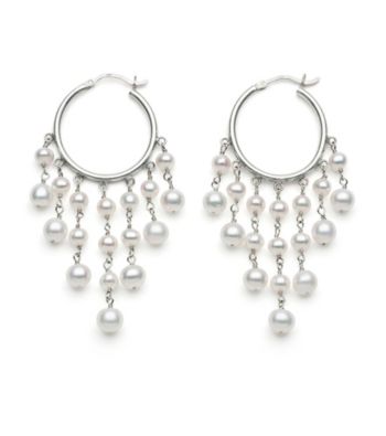 .925 Sterling Silver Fresh Water Pearl Earrings