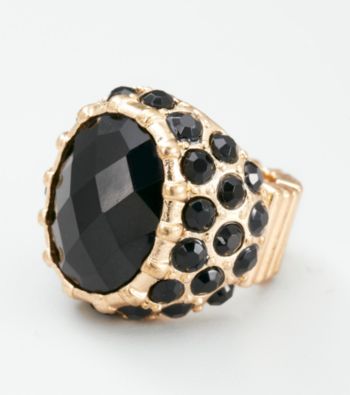 Erica Lyons® Black Stretch Ring