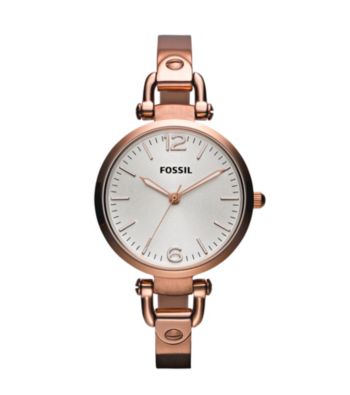 Fossil® Rose Goldtone Georgia Stainless Steel Watch