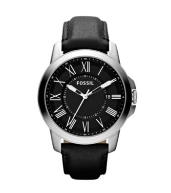 Fossil® Grant Roman Leather Watch