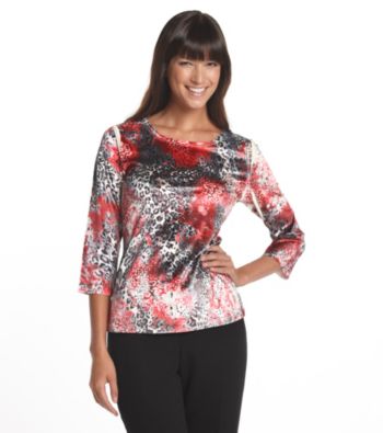 Laura Ashley® Velvet Sublimation Top