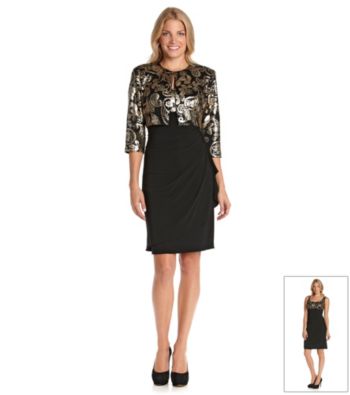 Alex Evenings® Sequined Bolero Jacket Dress