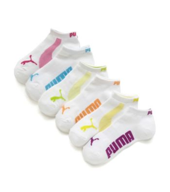 PUMA® 6-pk. Athletic No Show Socks - White