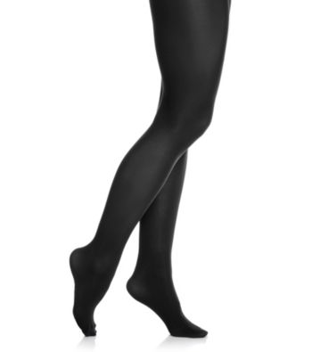 HUE® Black Opaque Tights