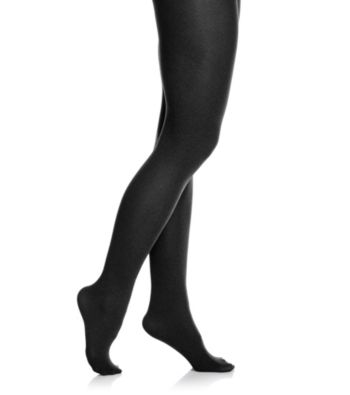 HUE® Black Super Opaque Tights