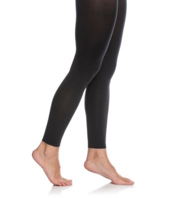 HUE® Super Opaque Footless Control Top Tights - Black