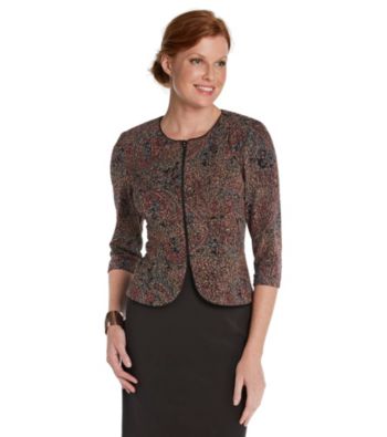 Alex Evenings® Zip-Front Social Jacket