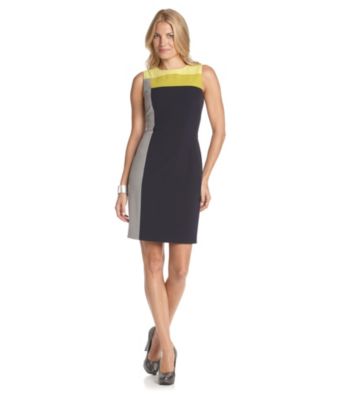 Calvin Klein Colorblocked Sheath Dress