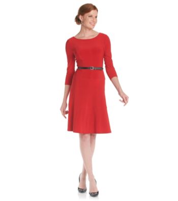 Anne Klein® Seamed Swing Dress