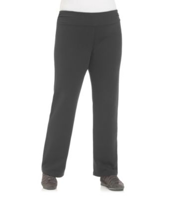 Calvin Klein Performance Plus Size Ruched Slim Leg Pants