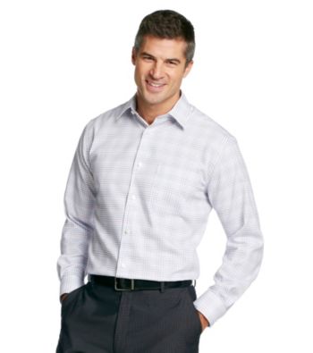 Kenneth Roberts Platinum® Men's Lilac Fog Ombre Check Woven