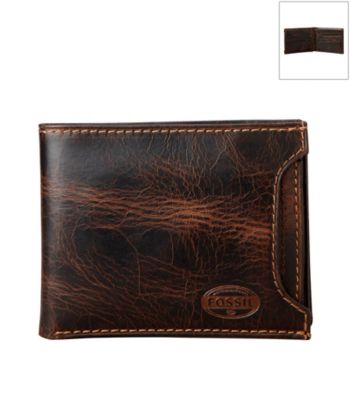 Fossil® Men's Brown Leather Wallet
