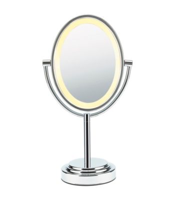Conair® Oval Polished Chrome Double Sided Illuminated Mirror
