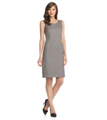 Evan-Picone® Grey Short Washable Suiting Dress