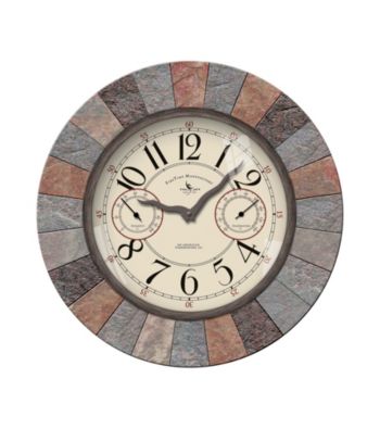 FirsTime Slate Outdoor Clock