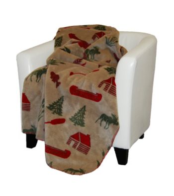 Denali® Moose Camp and Sage Microplush Throw