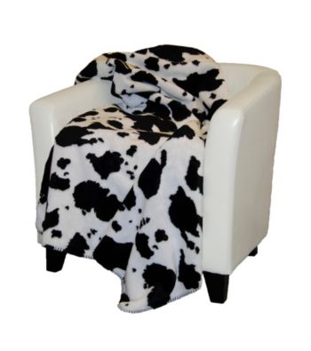 Denali® Black Cow Microplush Throw