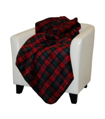 Denali® Classic Plaid and Spruce Microplush Throw