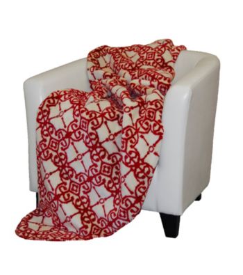 Denali® Moroccan and Garnet Microplush Throw