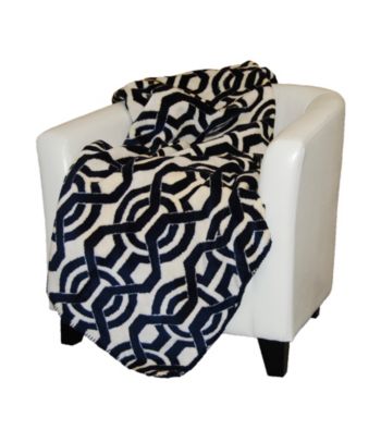 Denali® Lapis Interlock Microplush Throw