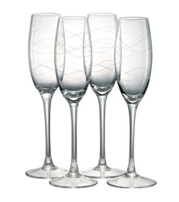 Artland® Currents Set of 4 Champagne Flutes