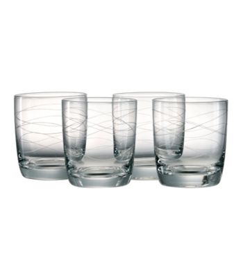 Artland® Currents Set of 4 Double Old Fashion Glasses