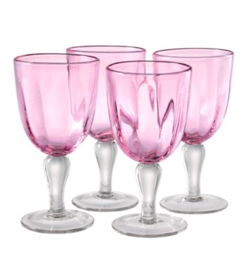 Artland® Kassie Pink Set of 4 Goblets