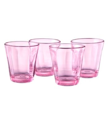 Artland® Kassie Pink Set of 4 Double Old Fashion Glasses