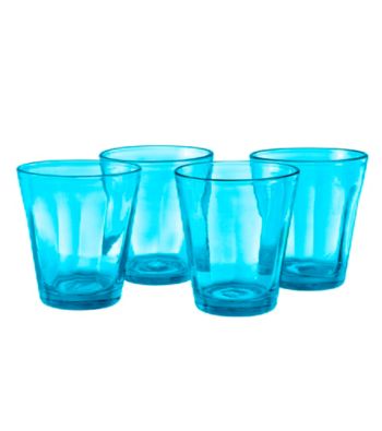 Artland® Kassie Turquoise Set of 4 Double Old Fashion Glasses