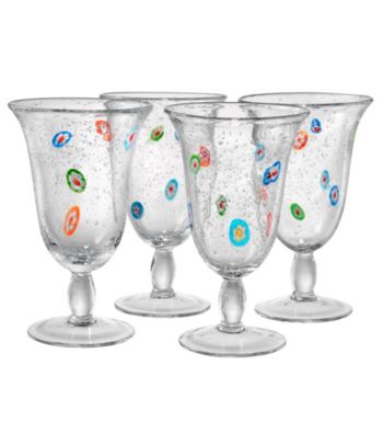 Artland® Fiore Set of 4 Footed Iced Tea Glasses