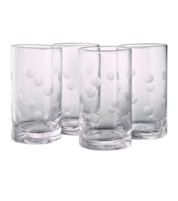 Artland® Polka Dot Set of 4 Highball Glasses