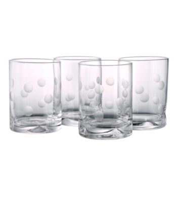 Artland® Polka Dot Set of 4 Double Old Fashion Glasses