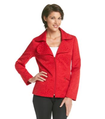 Laura Ashley® Animal Jacquard Jacket