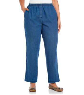 Breckenridge® Plus Size Denim Pull-On Pant