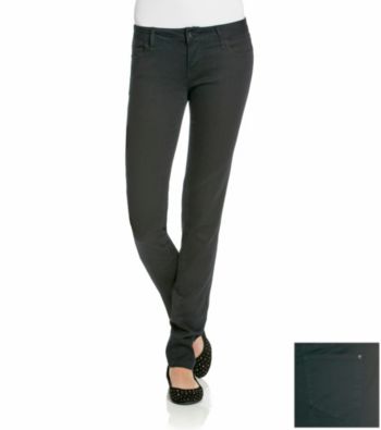 Celebrity Pink Juniors' Black Stretch Sateen Skinny Jeans