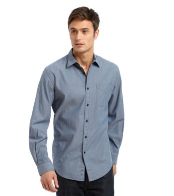 John Bartlett Consensus Men's Striped Washed Button Down Shirt