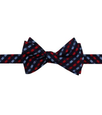 Kenneth Roberts Platinum® Men's Red Satin Gingham Bow Tie
