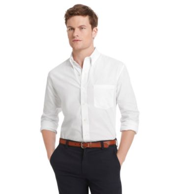 Izod® Men's Longsleeve Essential Solid Woven