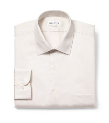 Van Heusen® Men's Ivory Long Sleeve Dress Shirt