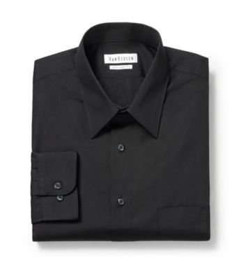 Van Heusen® Men's Black Long Sleeve Dress Shirt