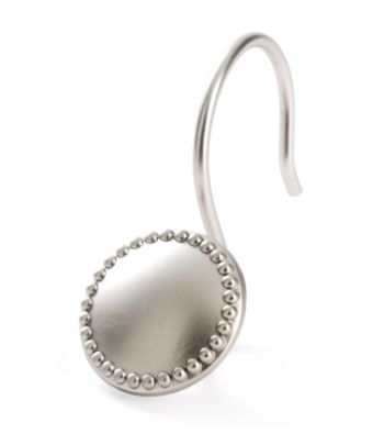 J. Queen New York Oregon Brushed Nickle Shower Curtain Hooks