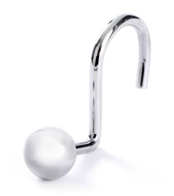 J. Queen New York Sphere Ball Crome Shower Curtain Hooks
