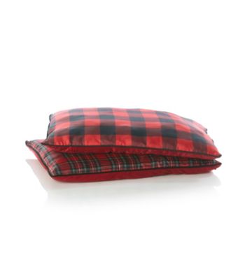 John Bartlett Pet Red Plaid or Check Pet Beds