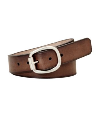 Fossil® Brown Rollerbuckle Centerbar Belt