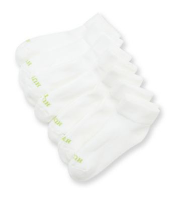 HUE® White Quarter Top Sport 6-Pair Pack Socks