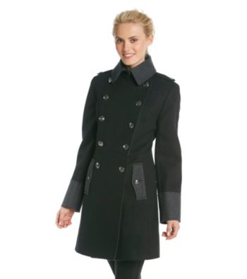 Nautica® Double-Breasted Colorblock Military Walker
